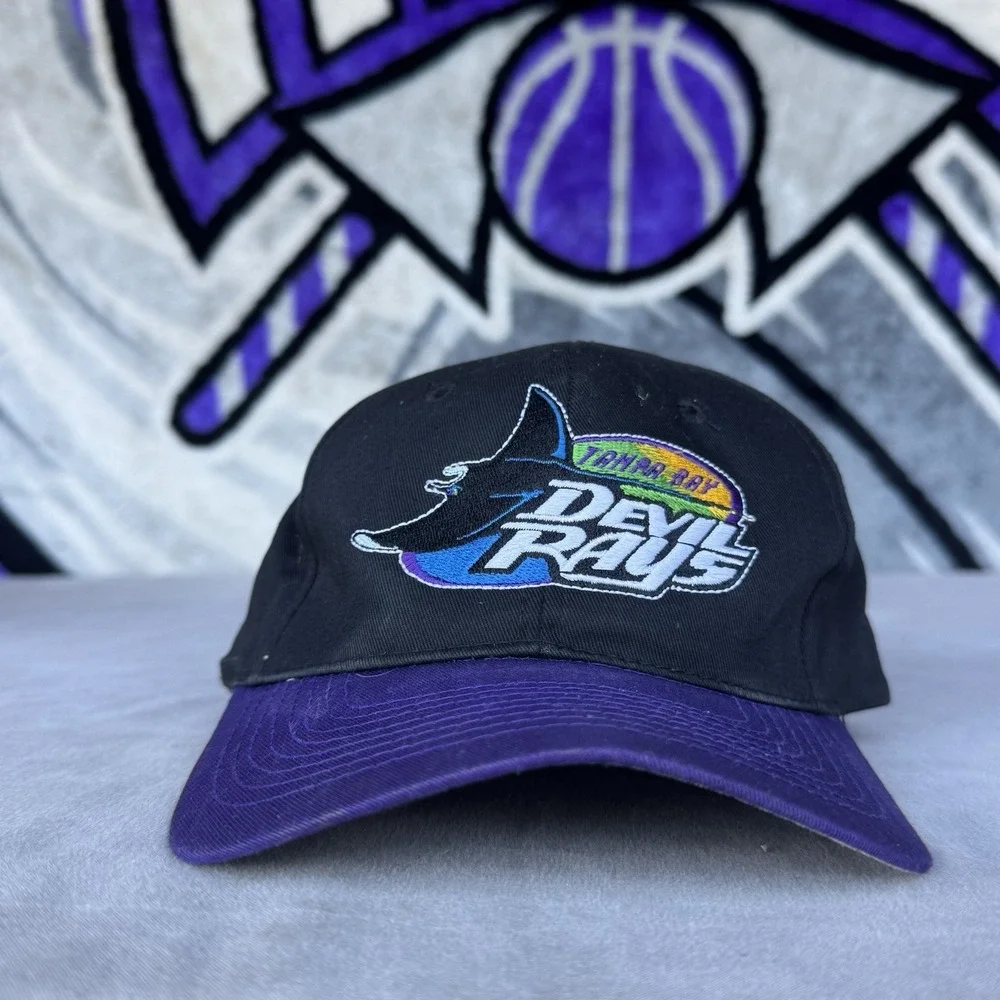 Vintage Annco Tampa Bay Devil Rays hat‎ cap Baseballs MLB